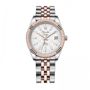 Alexandre Christie AC 5013  Silver White Computer Dial Man MDBTRSLRG